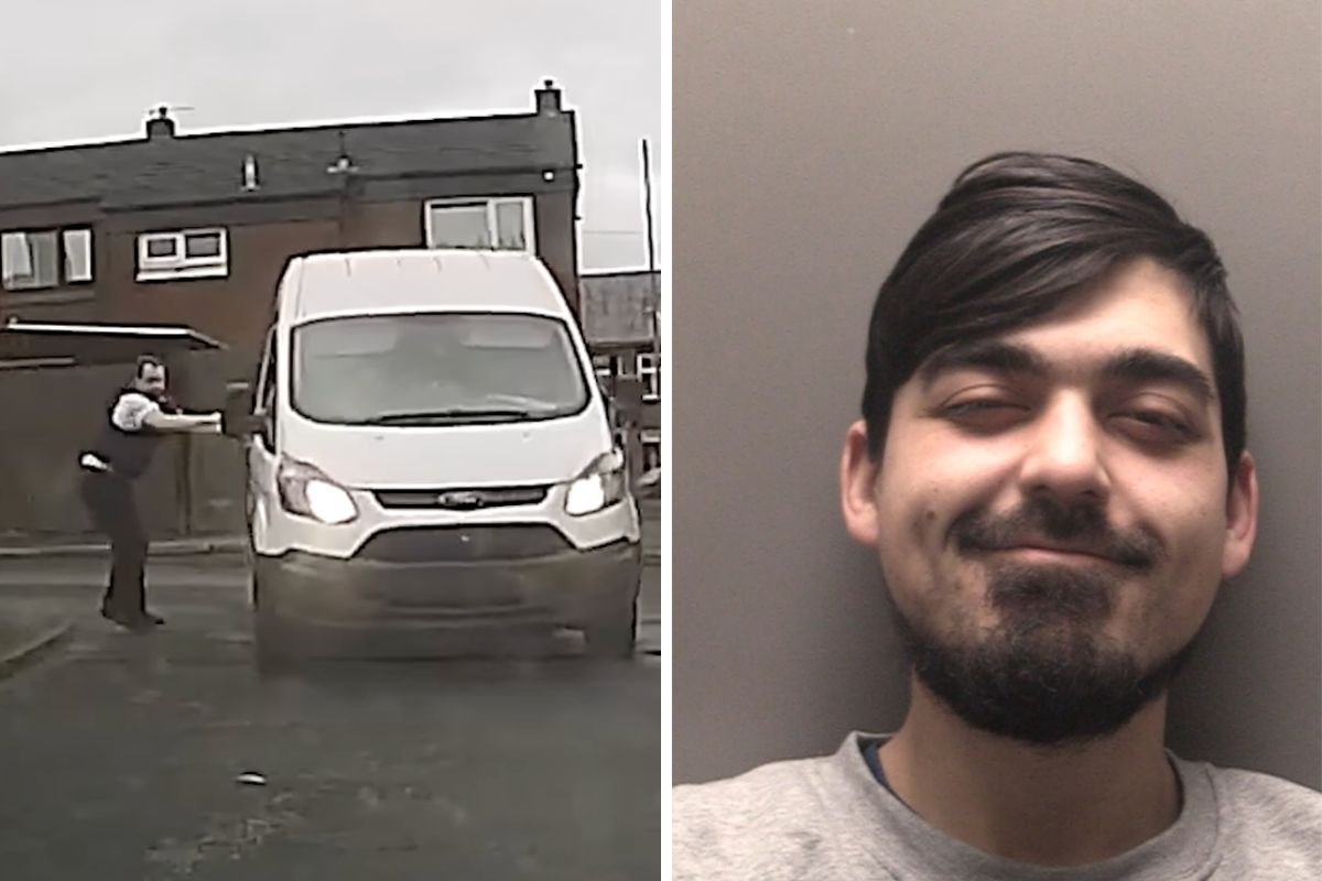 WATCH: Thief Steals Amazon Van Full of Parcels, Then Drags Police Officer Down the Road